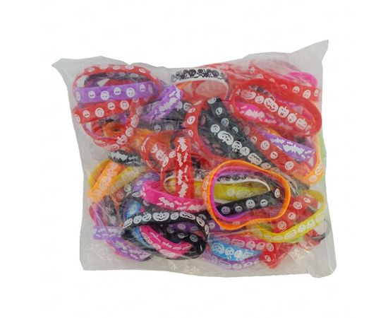 Товар распродан - Браслет силиконовый Хэллоуин уп. 100 шт - Браслеты, фото 1