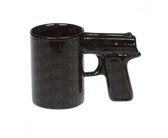 Товар распродан - Чашка Пистолет черная - Чашки, фото 1