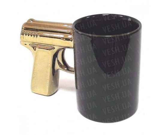 Товар распродан - Чашка Пистолет золотая - Чашки, фото 1