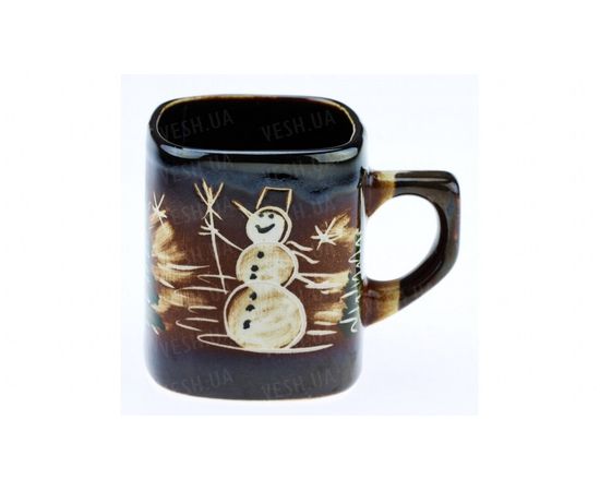 Товар распродан - Чашка снеговик с елками - Чашки, фото 1