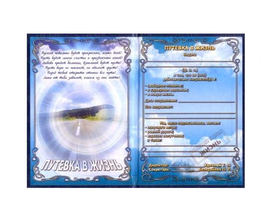 Товар распродан - Диплом Путевка в жизнь - Сувенирные значки награды, фото 1