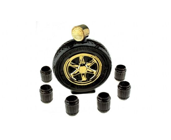 Товар распродан - Коньячный набор Авто колесо, 7 предметов, производство Украина, 586032075 - Бутылки фляги бутыли, фото 1