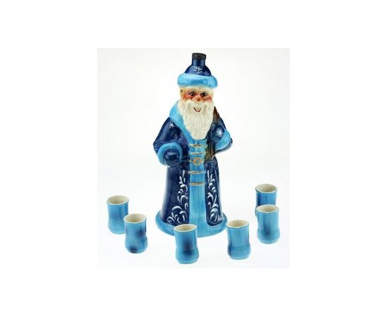 Товар распродан - Коньячный набор Дед Мороз, 7 предметов, производство Украина, 606181693 - Бутылки фляги бутыли, фото 1