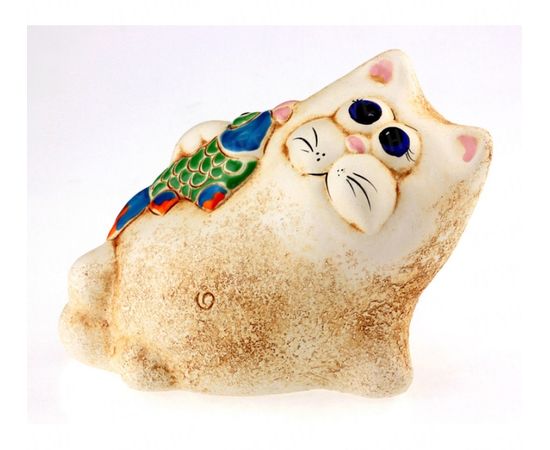 Товар распродан - Копилка кот с рыбкой - Копилки, фото 1