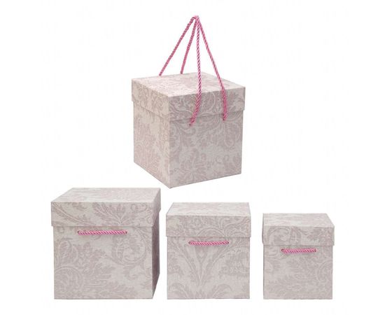 Товар распродан - Коробка подарочная с ручками КП 3.2 набор 3 шт - Подарочные коробки, фото 1