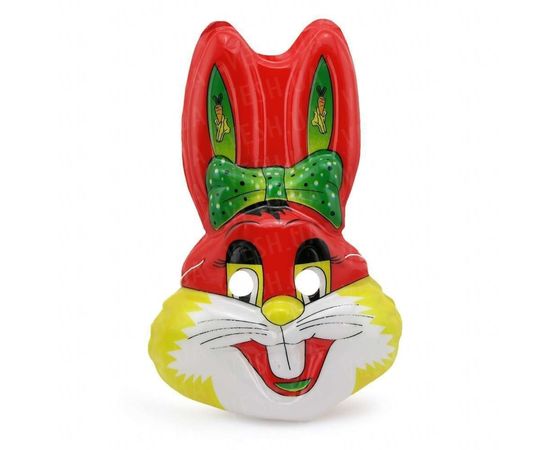 Товар распродан - Маска Детская Заяц уп. 12 шт пластик - Карнавальные маски, фото 1