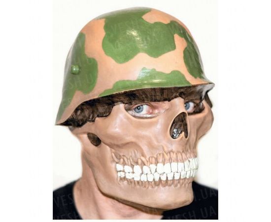 Товар распродан - Маска резиновая Череп в каске - Карнавальные маски, фото 1 Товар распродан - Маска резиновая Череп в каске - Карнавальные маски, фото 1