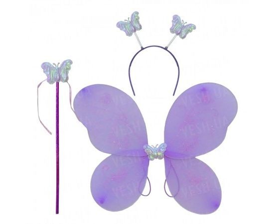 Товар распродан - Набор Бабочки 48х35 см сиреневый - Карнавальные маски, фото 1