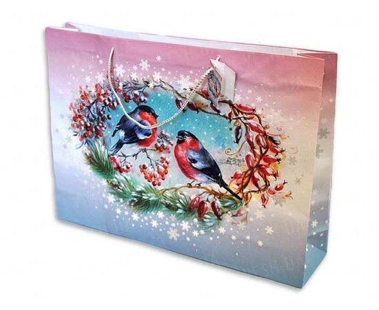 Товар распродан - Пакет &quot;Поющие снегири&quot; 32*44*10 см - Брелки, фото 1