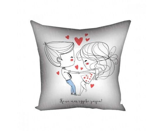 Товар распродан - Подушка 30х30 Коли так чудово разом 18L003 - Подушки, фото 1