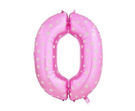 Товар распродан - Шарик Цифра розовый 80 см 0 - Шары воздушные, фото 1