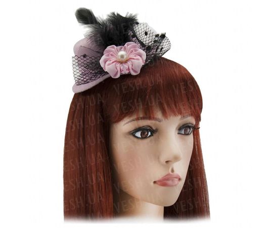 Товар распродан - Шляпка Гламур маленькая с Бантиком - Карнавальные шляпы, фото 1 Товар распродан - Шляпка Гламур маленькая с Бантиком - Карнавальные шляпы, фото 1