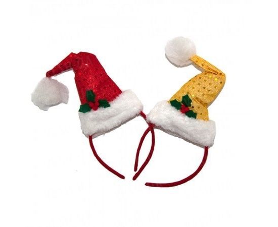 Товар распродан - Шляпка на ободке Санта - Карнавальные шляпы, фото 1