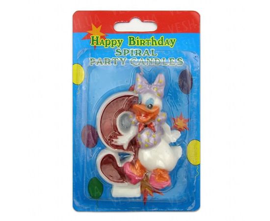 Товар распродан - Свеча Цифра с Утенком 9 - Свечи для торта, фото 1