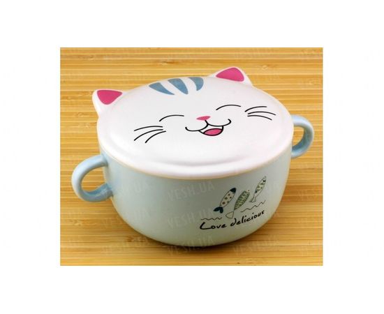 Товар распродан - Тарелка супница большая Кошка, 4 вида - Домашние тапочки, фото 1