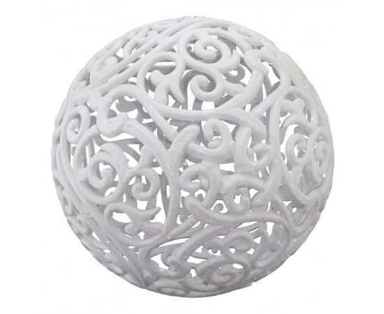 Товар распродан - Украшение Шар ажурный 20 см белый - Аксессуары для праздника, фото 1 Товар распродан - Украшение Шар ажурный 20 см белый - Аксессуары для праздника, фото 1