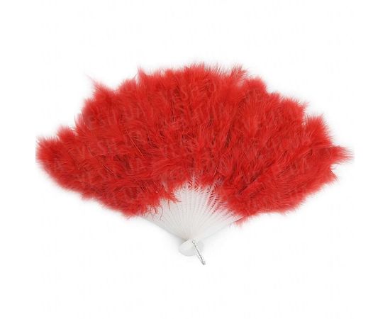 Товар распродан - Веер перо красный - Веера, фото 1