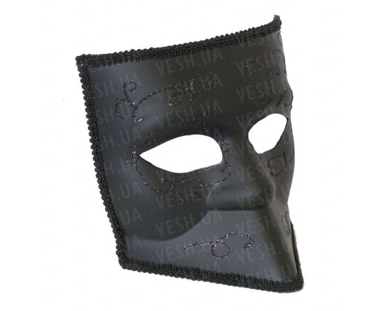 Товар распродан - Венецианская маска Баута черная - Карнавальные маски, фото 1