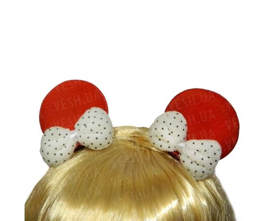 Товар распродан - Заколки ушки Микки красные - Карнавальные шляпы, фото 1