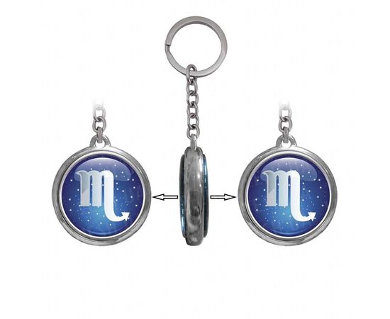 Товар распродан - Брелок двухсторонний Зодиак Скорпион - Брелки, фото 3