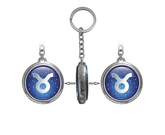 Товар распродан - Брелок двухсторонний Зодиак Телец - Брелки, фото 3