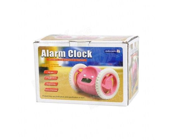 Товар распродан - Будильник убегающий Clocky (розовый) - Настенные часы, фото 2