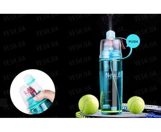 Товар распродан - Бутылка для воды New.B 600 мл. Без картонной упаковки!! Голубая - Бутылки для напитков и воды, фото 2