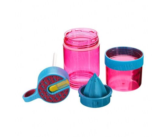 Товар распродан - Бутылка для воды с поилкой для самодельного лимонада 450 мл. Фиолетовая - Бутылки для напитков и воды, фото 3