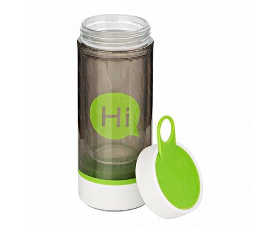 Товар распродан - Бутылка для воды со стеклянной колбой HI 200 мл. Зеленая - Бутылки для напитков и воды, фото 2