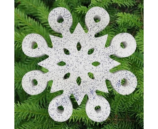 Товар распродан - Декор Снежинка объемная 15х15 см уп. 2 шт. - Аксессуары для праздника, фото 3