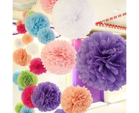 Товар распродан - Декор бумажные Помпоны 30 см фиалковый 0004 - Аксессуары для праздника, фото 4 Товар распродан - Декор бумажные Помпоны 30 см фиалковый 0004 - Аксессуары для праздника, фото 4