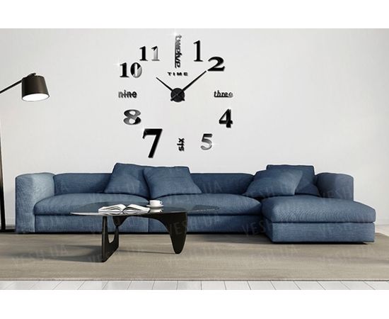 Товар распродан - Декоративные часы Travel black D=1м - Настенные часы, фото 2