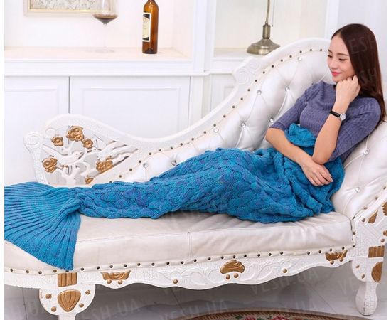 Товар распродан - Плед акриловый Русалкабирюзовый - Пледы, фото 2