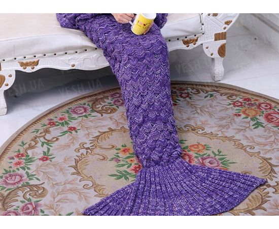 Товар распродан - Плед акриловый Русалкафиолетовый - Пледы, фото 3