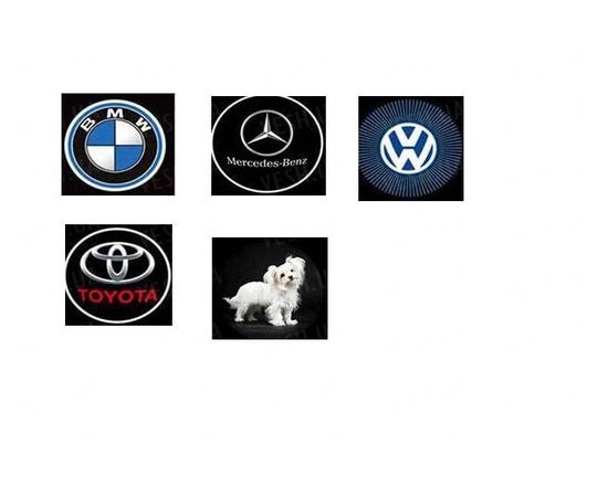 Товар распродан - Сенсорная подсветка на дверцу автомобиля. С проекцией VW #12 - Подсветка салона дверей днища, фото 3