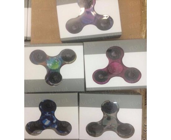 Товар распродан - Спиннер с принтами с подшипниками. Космический фиолетовый - Волчки спиннеры, фото 2