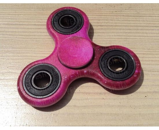 Товар распродан - Спиннер с принтами с подшипниками. Космический малиновый - Волчки спиннеры, фото 2