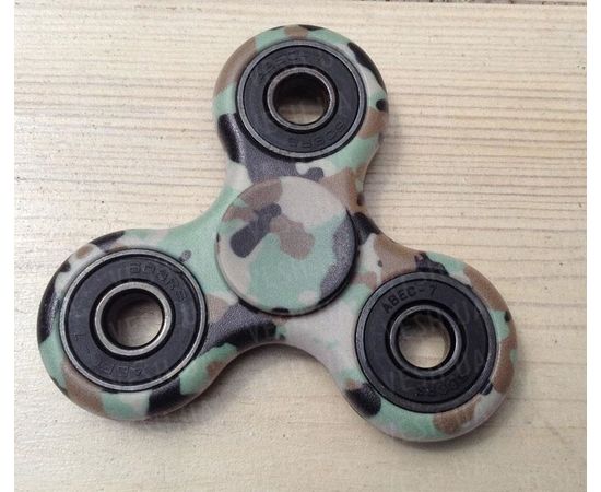 Товар распродан - Спиннер с принтами с подшипниками. Зеленый камуфляж - Волчки спиннеры, фото 2