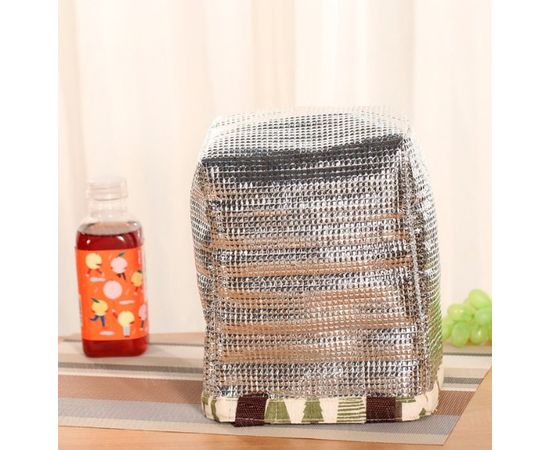 Товар распродан - Сумка для еды со слоем фольги внутри для сохранения температуры.Ёлочки - Сумки холодилники, фото 2