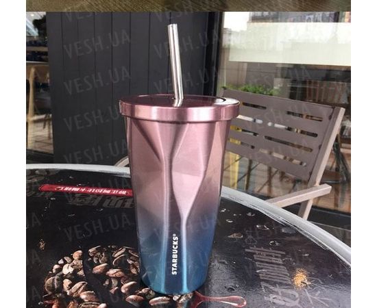 Товар распродан - Термокружка &quot;мятая&quot; с трубочкой Starbucks - Брелки, фото 2