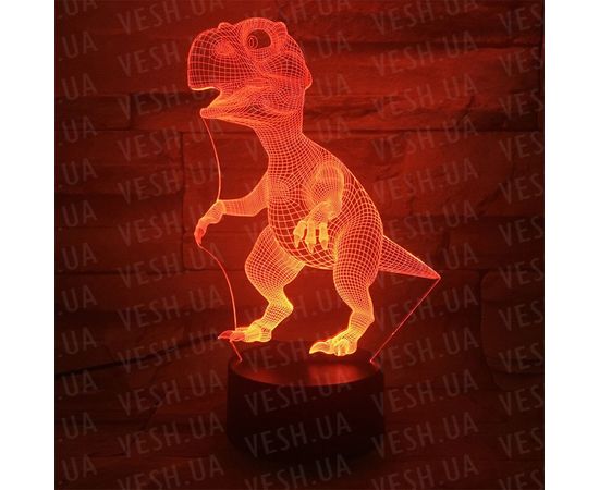 Товар распродан - 3D Светильник Динозавр - Детские светильники, фото 3