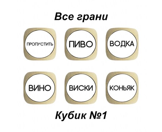 Товар распродан - Алко игра Застольные кубики - Наборы для бара, фото 3