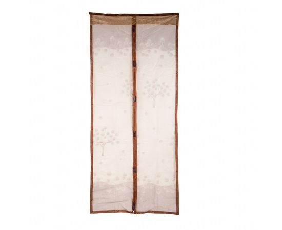 Товар распродан - Антимоскитные сетки (кофейный цвет c рисунком) на двери на магнитах. 90*210см. - Москитные пологи и сетки, фото 2