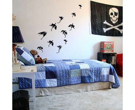 Товар распродан - Декор настенный Драконы уп. 7 шт - Аксессуары для праздника, фото 3 Товар распродан - Декор настенный Драконы уп. 7 шт - Аксессуары для праздника, фото 3