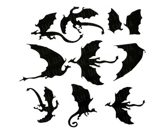 Товар распродан - Декор настенный Драконы уп. 7 шт - Аксессуары для праздника, фото 2 Товар распродан - Декор настенный Драконы уп. 7 шт - Аксессуары для праздника, фото 2