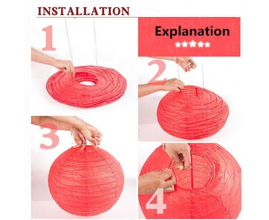 Товар распродан - Декор подвесной Шар 35 см голубой - Аксессуары для праздника, фото 5