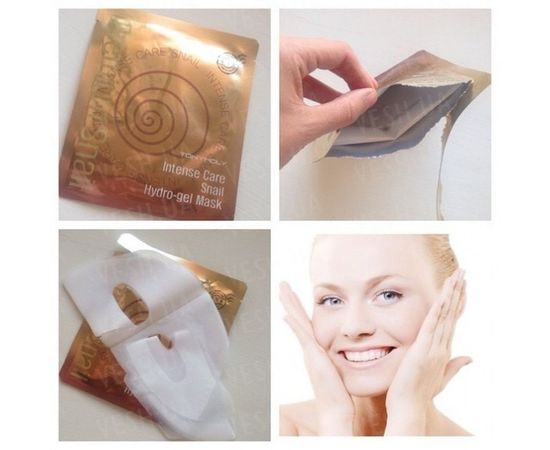 Товар распродан - Гидрогелевая маска Tony Moly Intense Care Snail Hydro-gel Mask (из секрета улитки) - Маски для кожи лица, фото 2