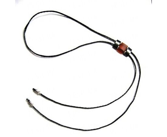 Товар распродан - Ковбойский шнурок - магнетит, янтарь (0039) - Многоразовый лед, фото 2