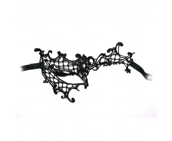 Товар распродан - Кружевная маска Леди черная - Карнавальные маски, фото 2