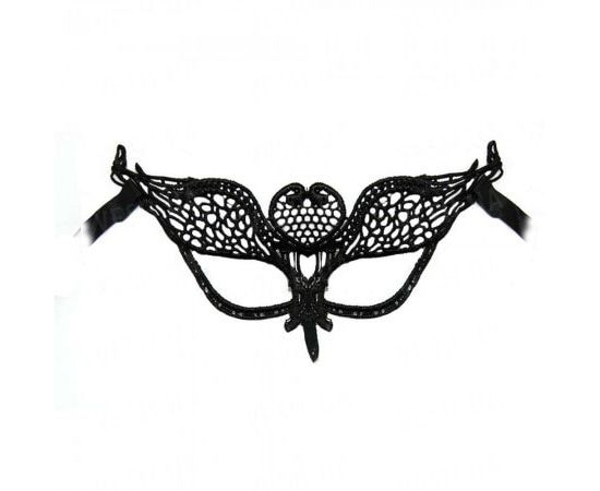 Товар распродан - Кружевная маска Леди черная - Карнавальные маски, фото 3